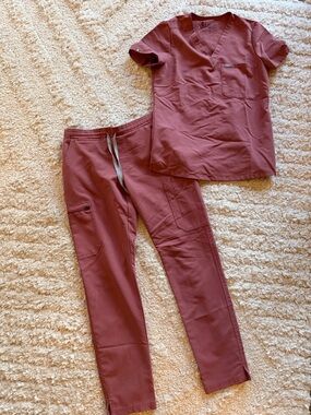 Figs XS Scrub Set Mauve
